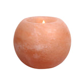 Wholesale Himalayan Salt Sphere Tea Light Holder (2-Piece Set)